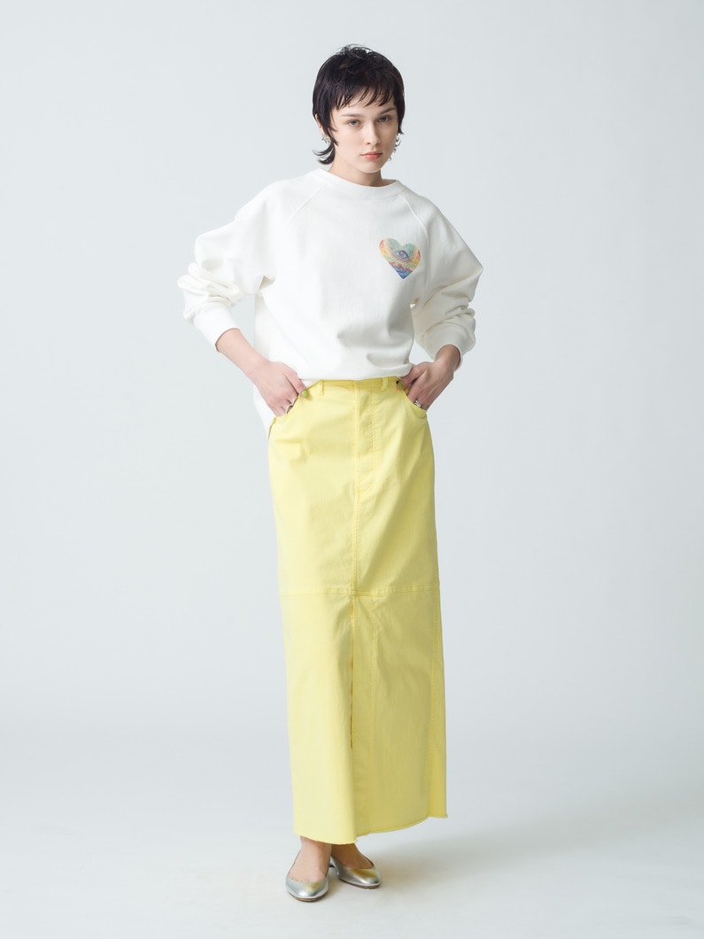 Organic Cotton Twill Skirt | スカート 詳細画像 yellow 1