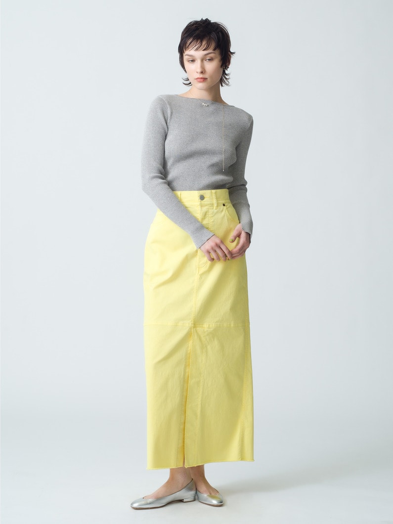 Organic Cotton Twill Skirt | スカート 詳細画像 yellow 3