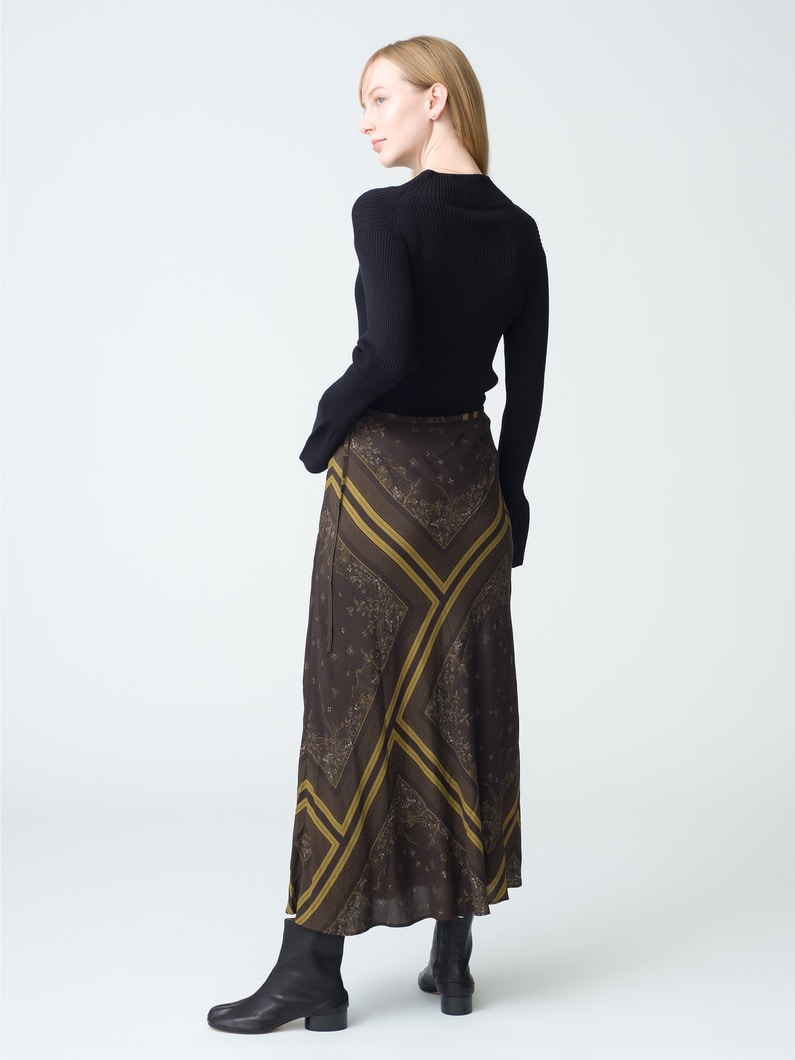 California Print Skirt | スカート 詳細画像 brown 2