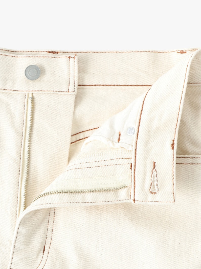 Organic Cotton Stretch Denim Pants | パンツ 詳細画像 ivory 2