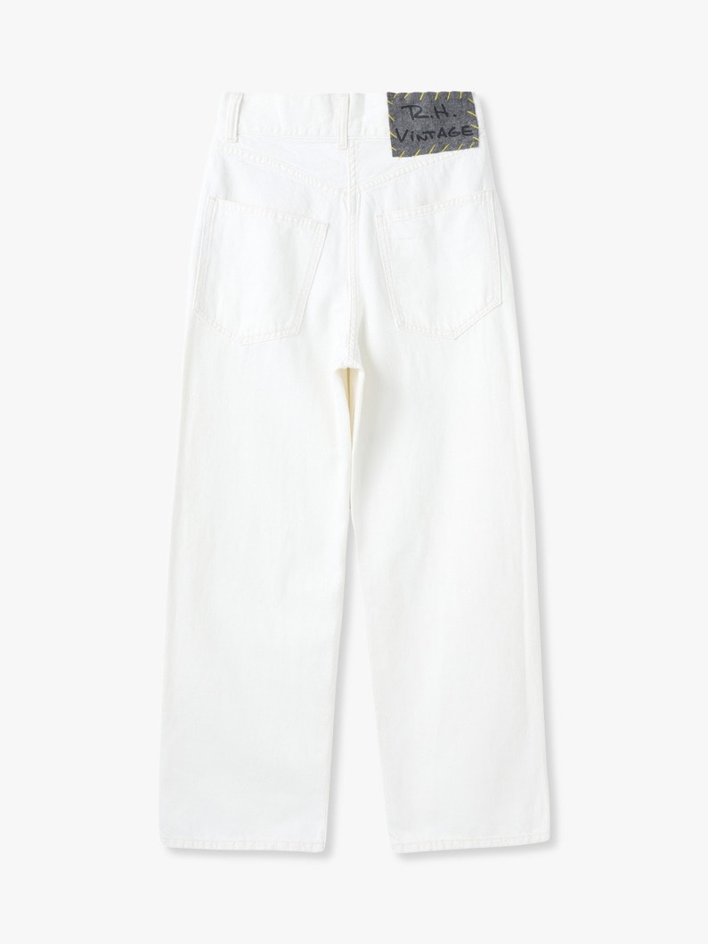 White Linen Denim Pants | パンツ 詳細画像 white 1