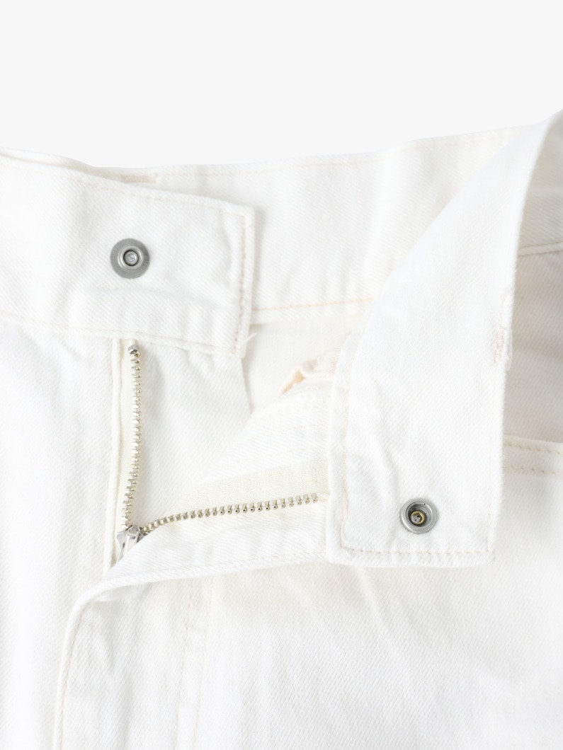 White Linen Denim Pants | パンツ 詳細画像 white 2