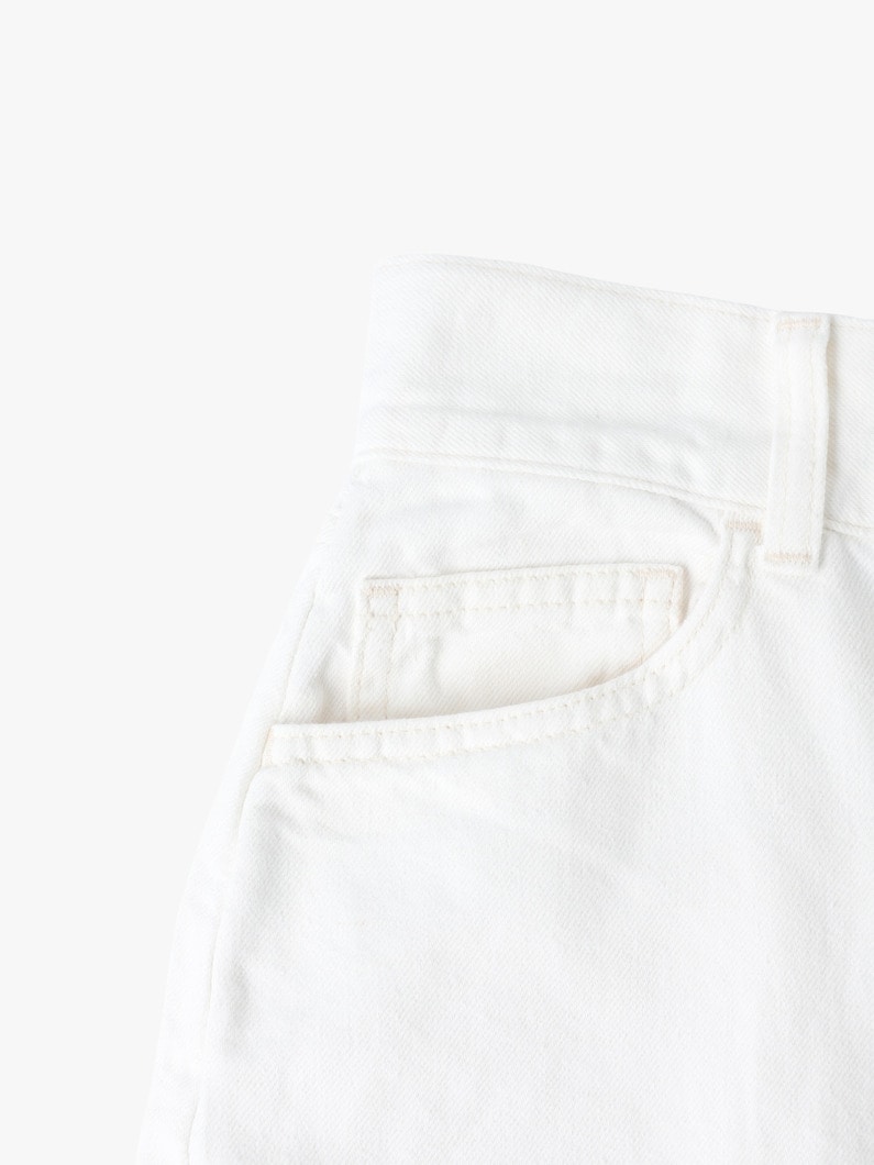 White Linen Denim Pants | パンツ 詳細画像 white 3