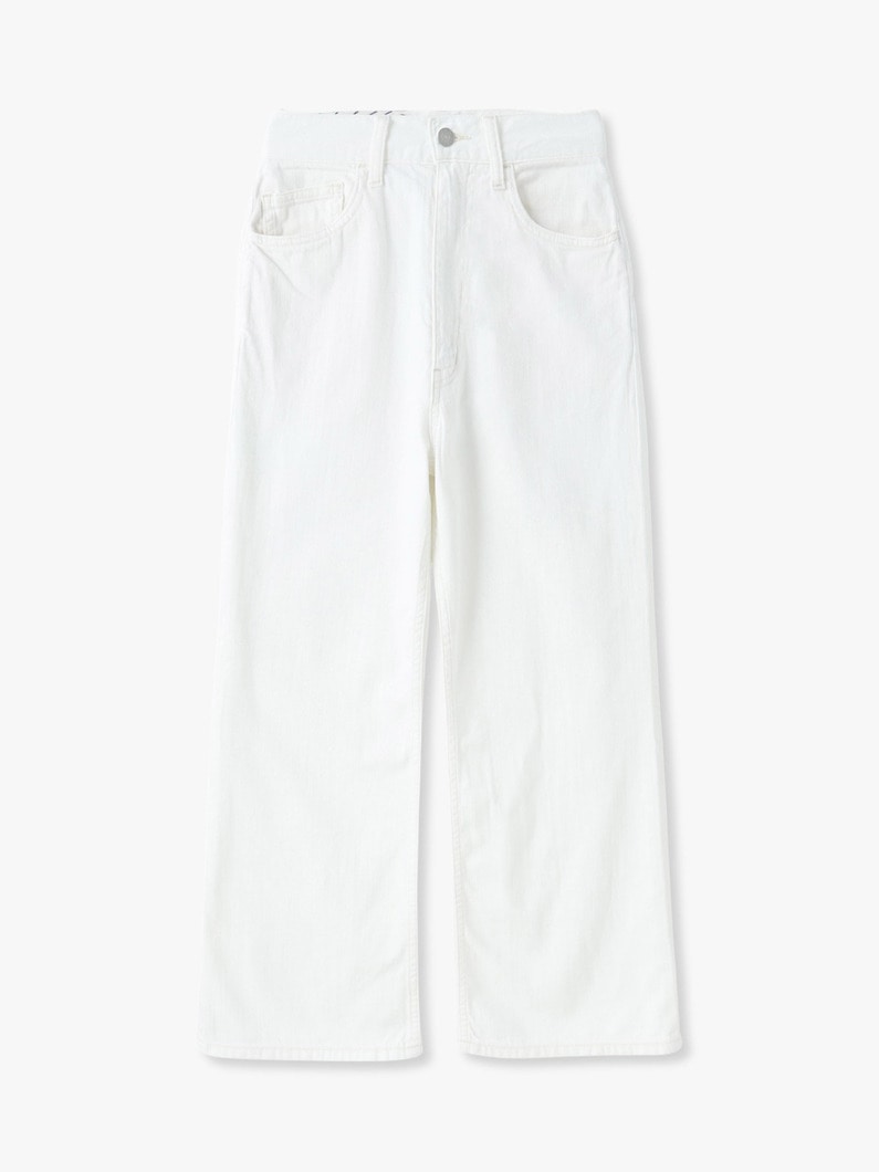 High Waist Wide Denim Pants | パンツ 詳細画像 white 2