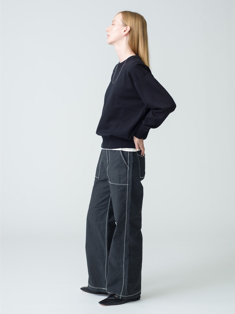 Zigzag Stitch Baker Pants | パンツ 詳細画像 charcoal gray 2