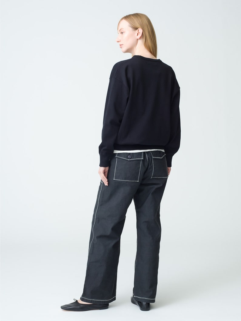 Zigzag Stitch Baker Pants | パンツ 詳細画像 charcoal gray 3