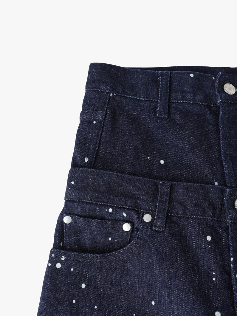 W Waist Recycle Denim Pants (indigo) | パンツ 詳細画像 indigo 3