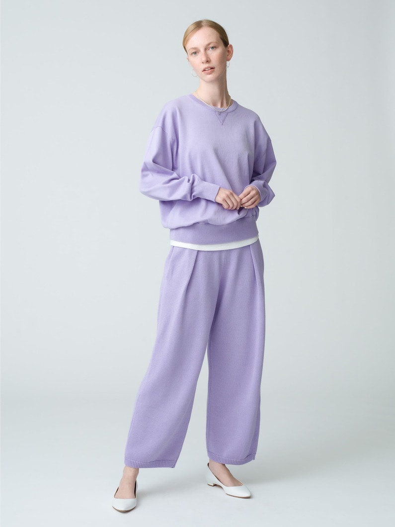 Tuck Knit Pants | パンツ 詳細画像 light purple 2