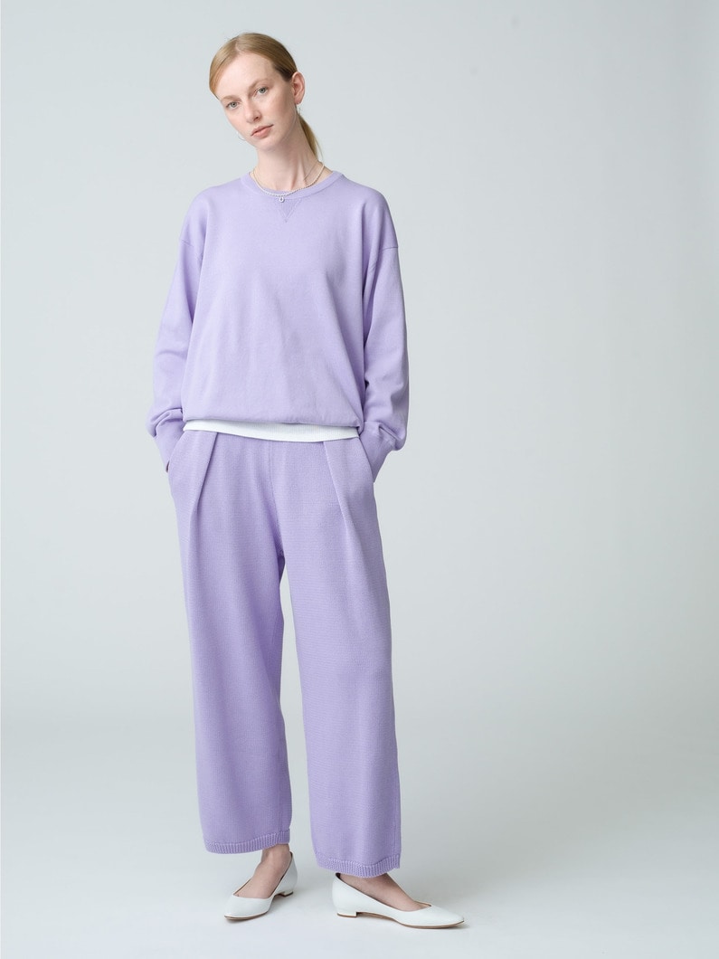 Tuck Knit Pants | パンツ 詳細画像 light purple 3