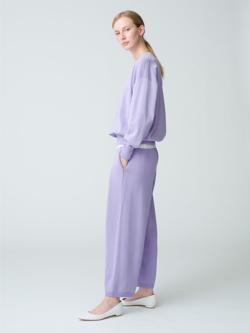 Tuck Knit Pants | パンツ 詳細画像 light purple 4