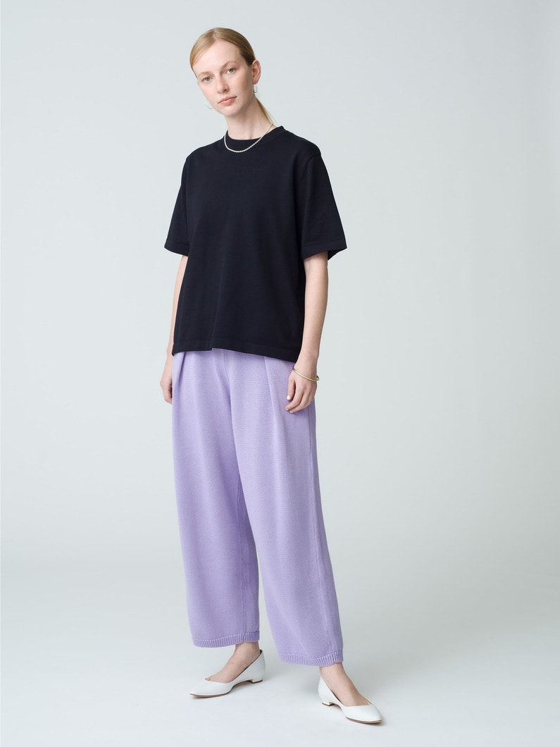 Tuck Knit Pants | パンツ 詳細画像 light purple 6