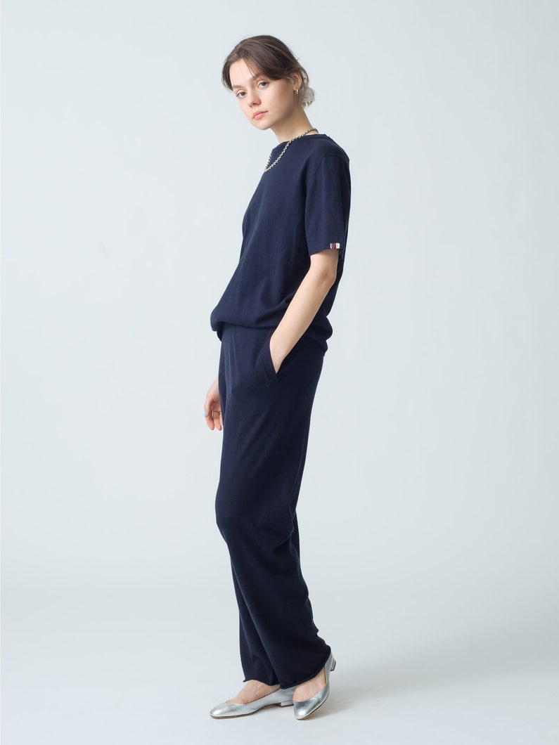 Relax Cotton Cashmere Pants | パンツ 詳細画像 navy 2