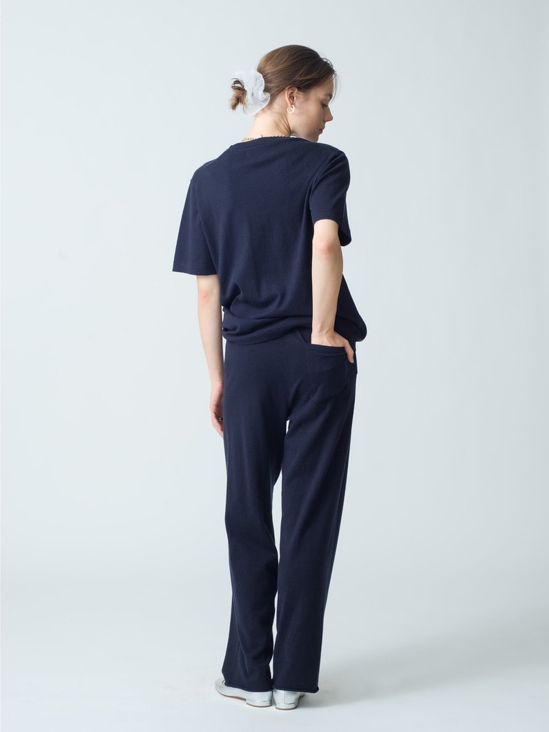 Relax Cotton Cashmere Pants | パンツ 詳細画像 navy 3