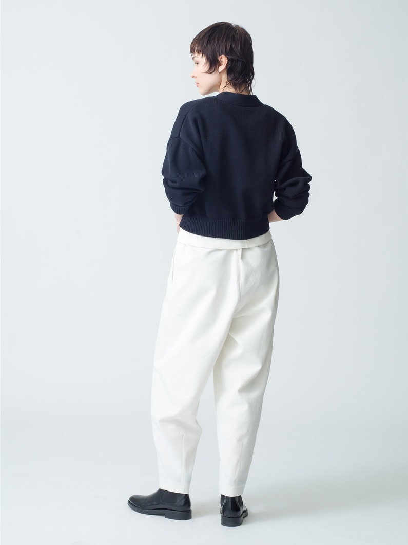 Cotton Nylon Curvy Pants | パンツ 詳細画像 ivory 2