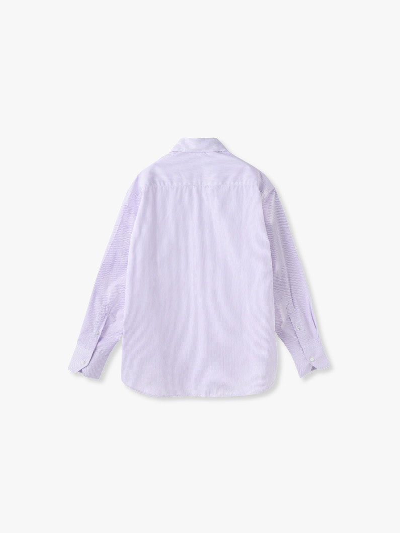 70s Pocket Striped Shirt (lavender) | シャツ 詳細画像 lavender 1