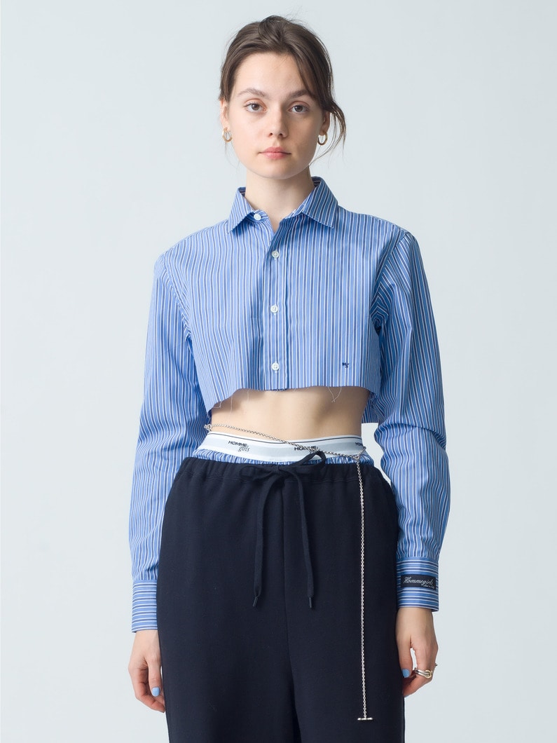 Super Cropped Shirt | シャツ 詳細画像 blue 1