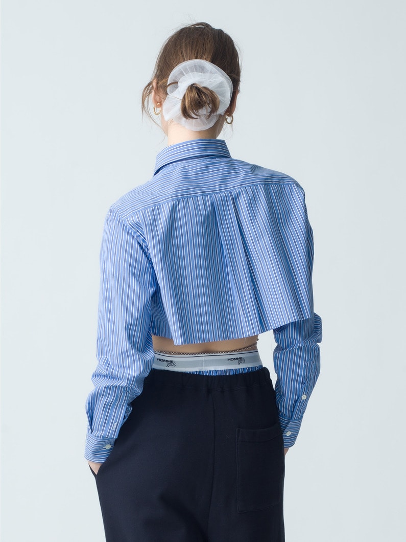 Super Cropped Shirt | シャツ 詳細画像 blue 2