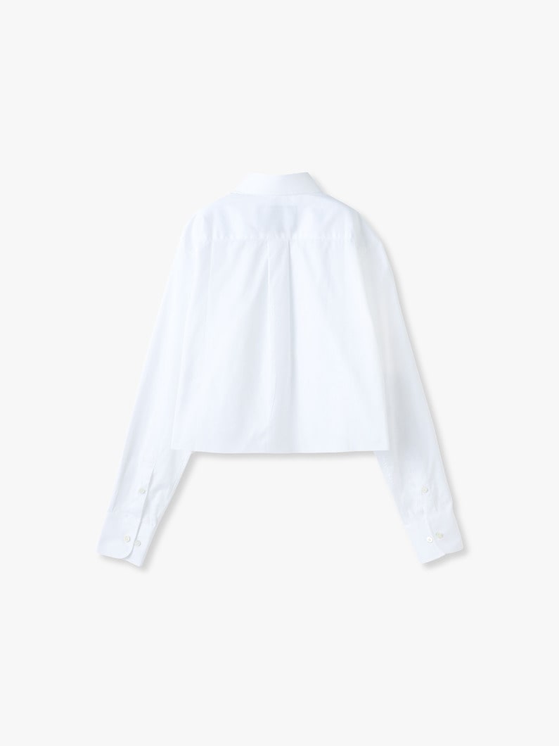 Solid Cropped Shirt | シャツ 詳細画像 white 1