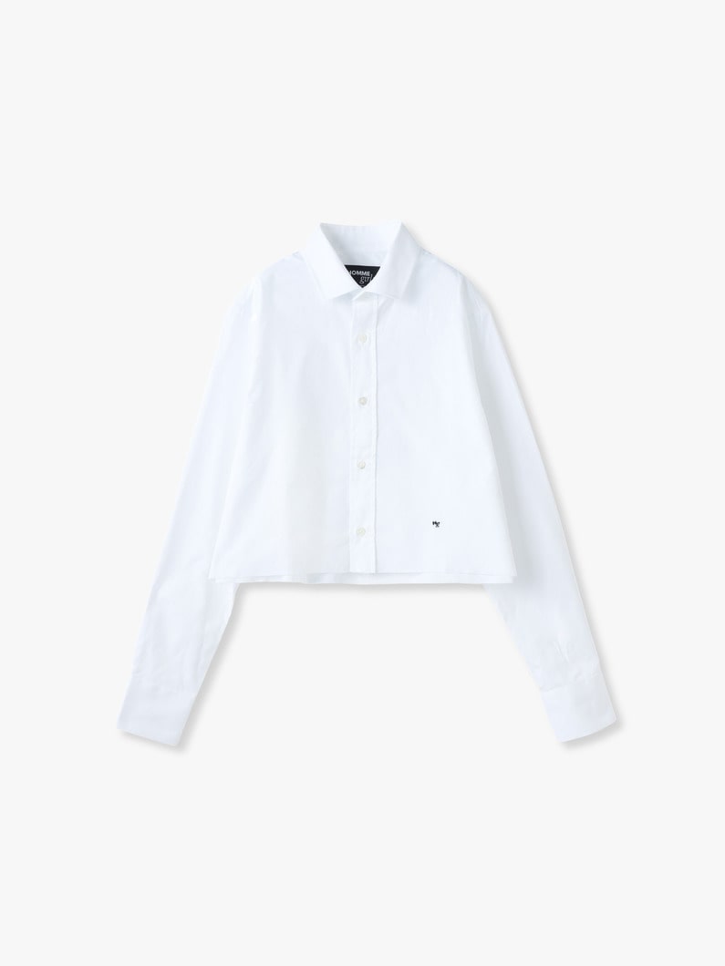 Solid Cropped Shirt | シャツ 詳細画像 white 1