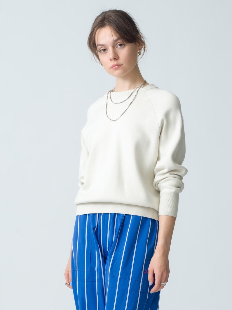 Suvin Cotton Smooth Pullover | ニット 詳細画像 ivory