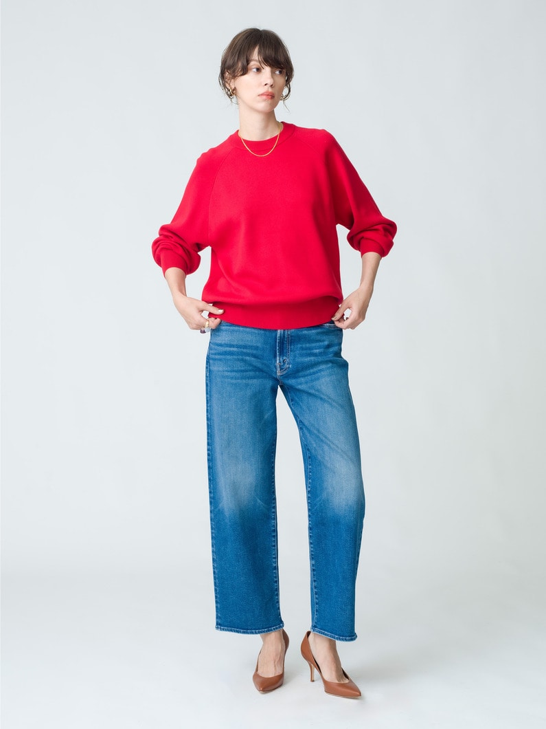 Suvin Cotton Smooth Pullover | ニット 詳細画像 red 2