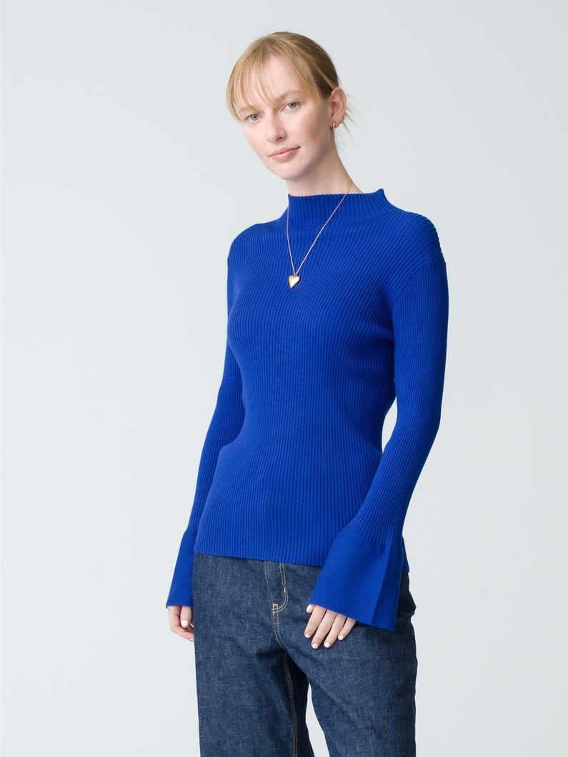 Bell Sleeve Knit Pullover | ニット 詳細画像 blue 1