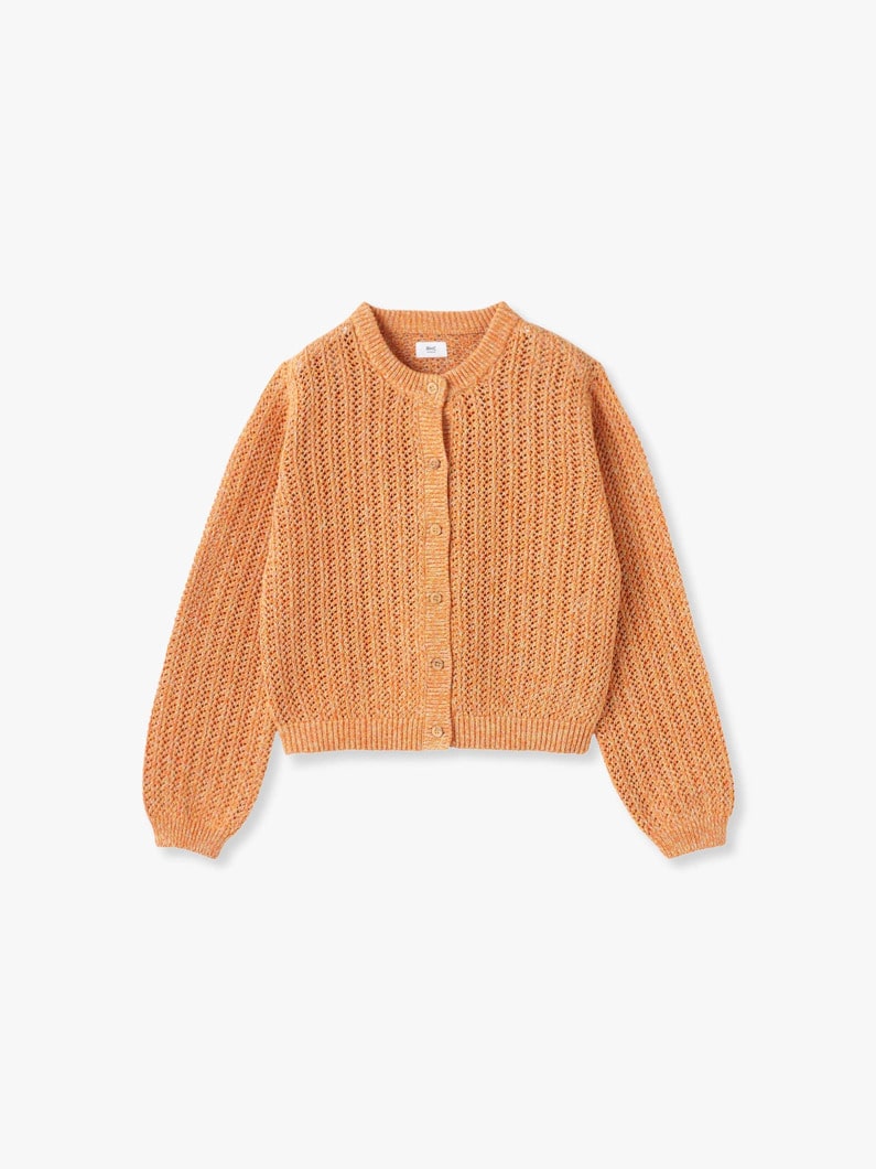 Mix Color Knit Cardigan | ニット 詳細画像 orange 6