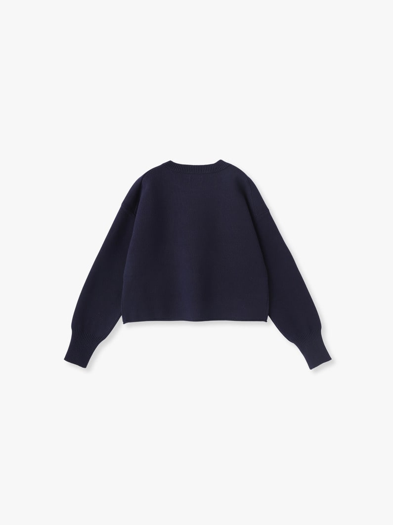 Milanorib Cotton Knit Pullover (pink/ivory/navy) | ニット 詳細画像 ivory 1