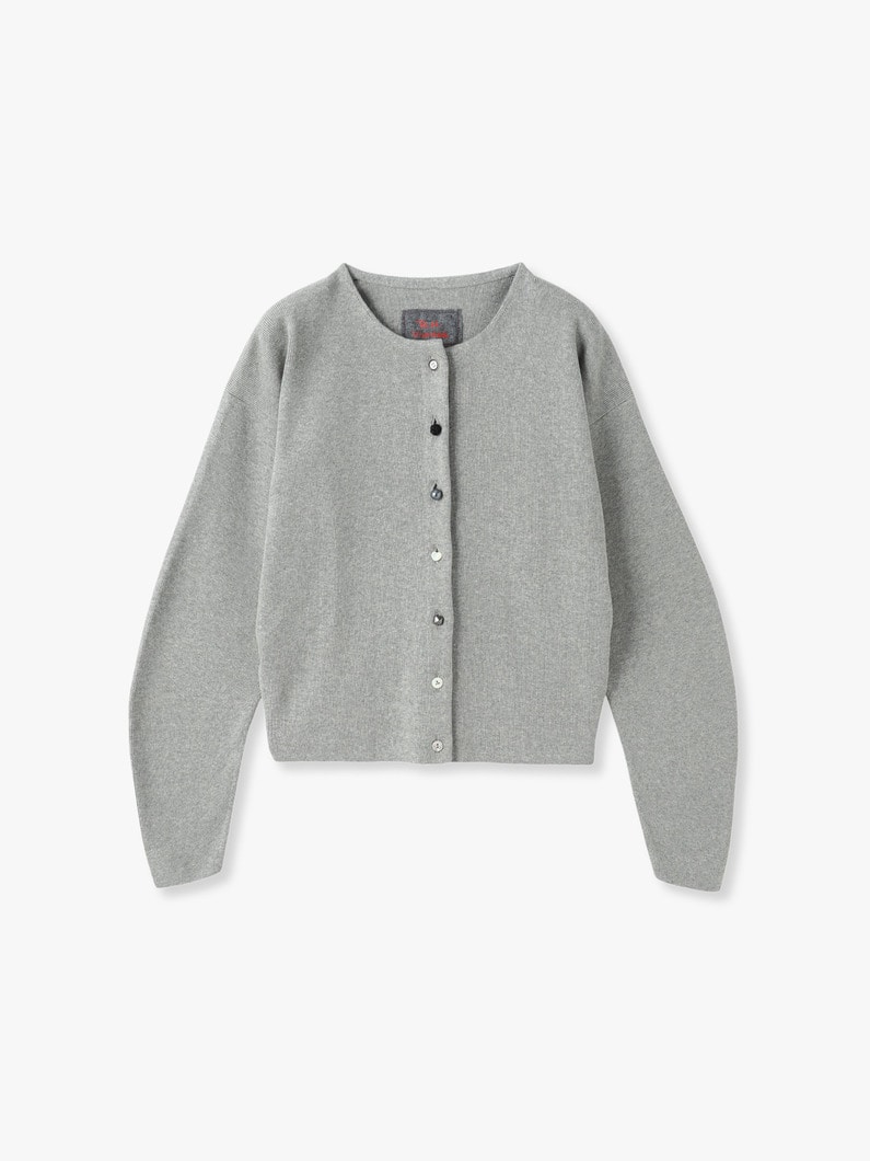 Multi Button Crew Neck Cardigan | カーディガン 詳細画像 light gray