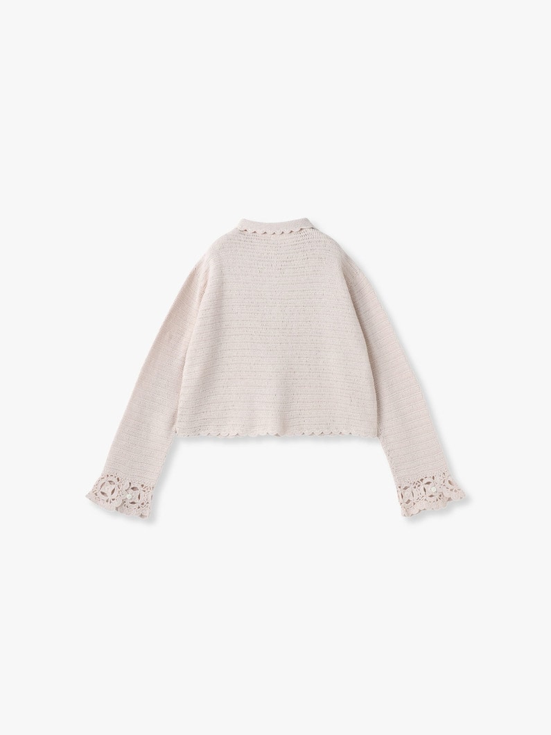 Crochet Lace Cardigan | ニット 詳細画像 ivory 1