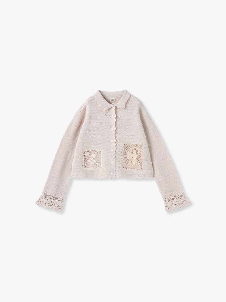 Crochet Lace Cardigan | ニット 詳細画像 ivory 4