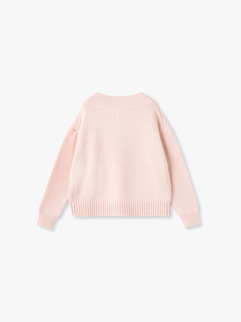 V Neck Knit Pullover | ニット 詳細画像 light pink 1