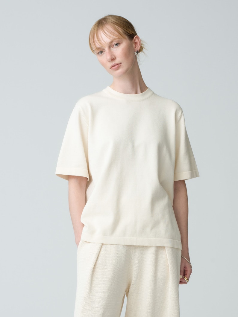 Heavier Weight As Jacques Knit Top | ニット 詳細画像 off white 1