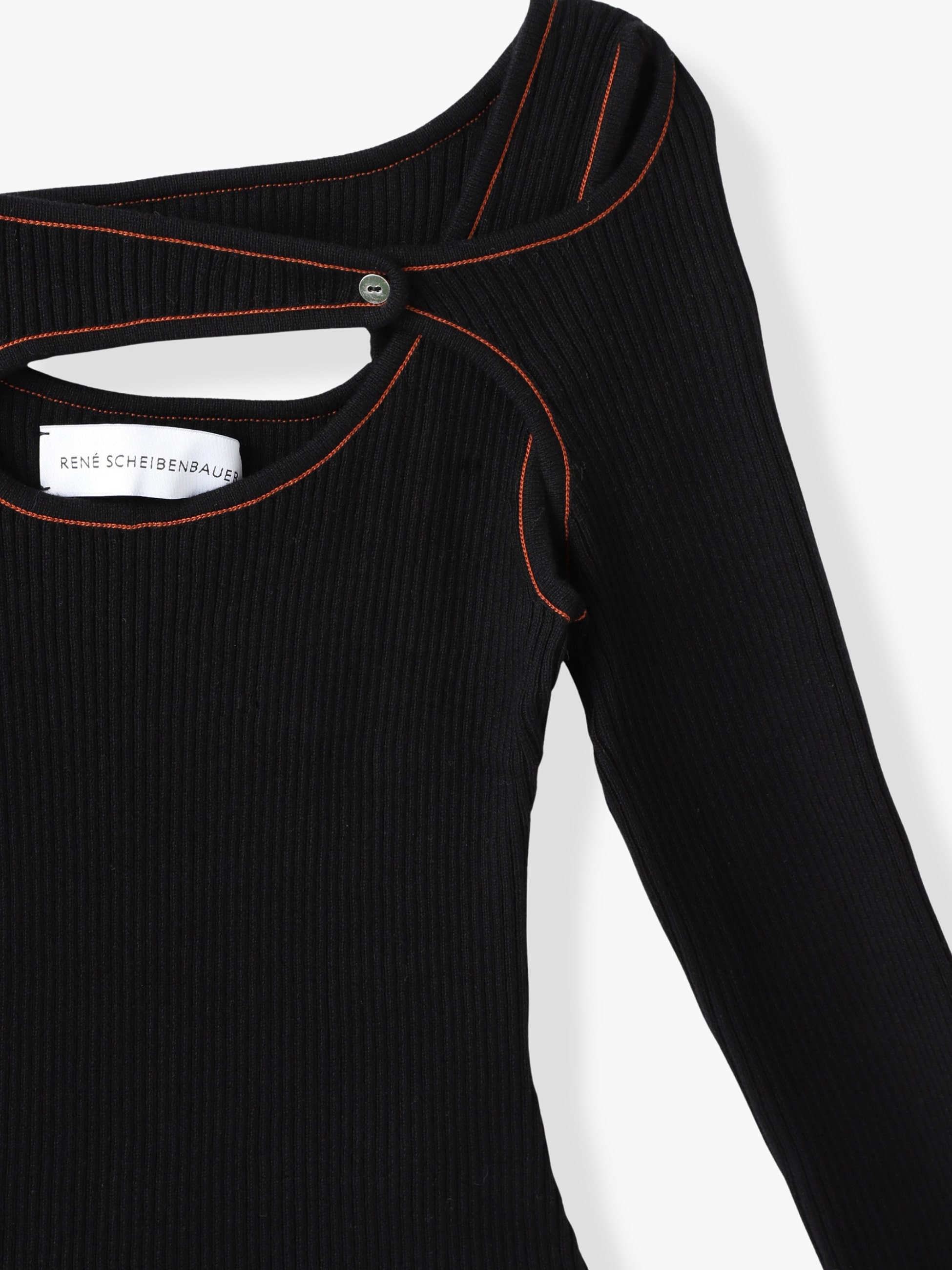 Rene ニットトップス ロングスリーブ スコア ニットトップ｜RENÉ SCHEIBENBAUER(ルネ