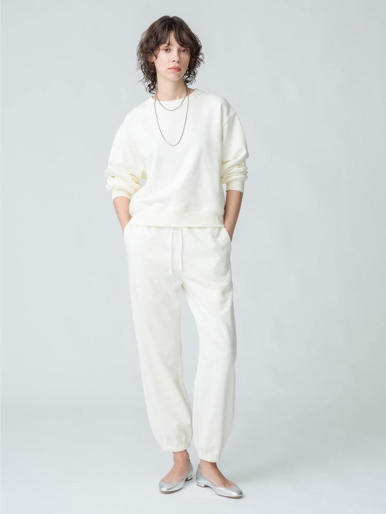 Organic Cotton Cropped Sweat Pullover | スウェット 詳細画像 ivory 2