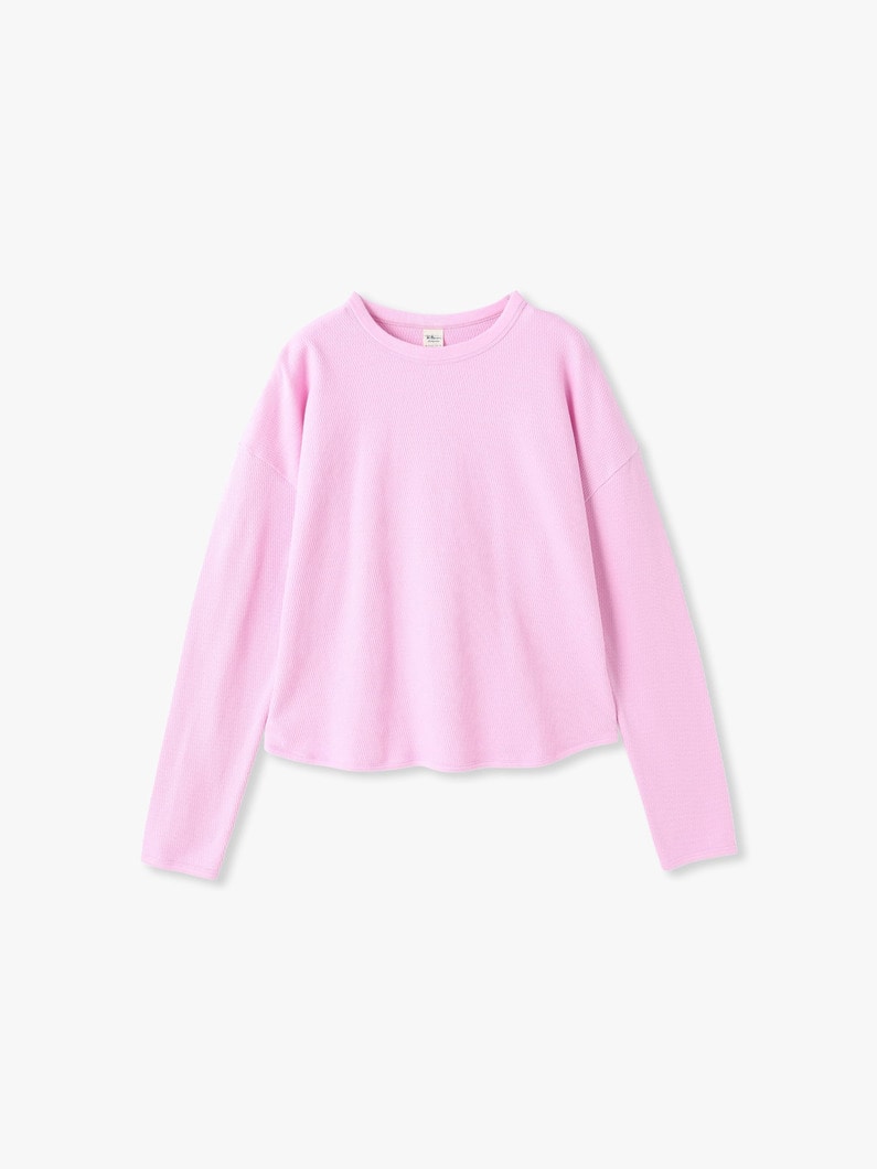 Organic Cotton Thermal Pullover | カットソー 詳細画像 pink 3