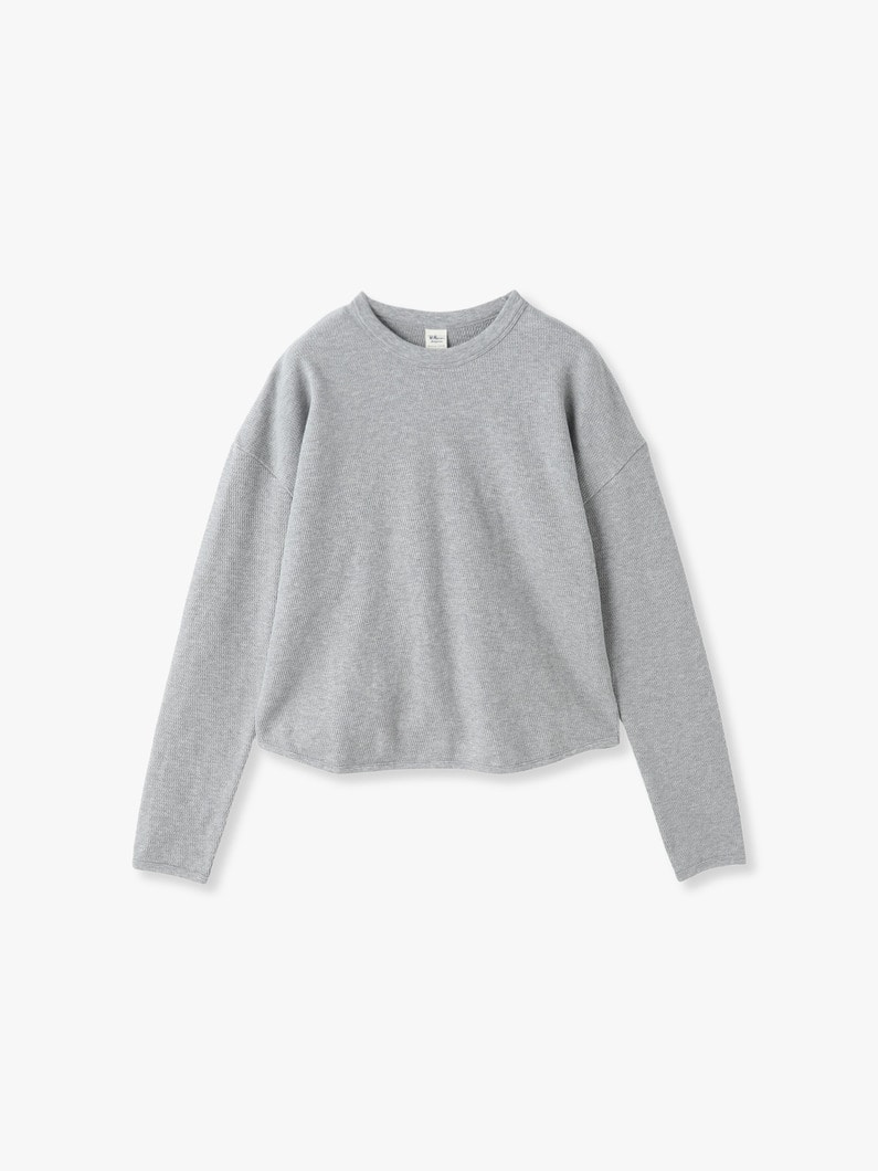 Organic Cotton Thermal Pullover | カットソー 詳細画像 top gray