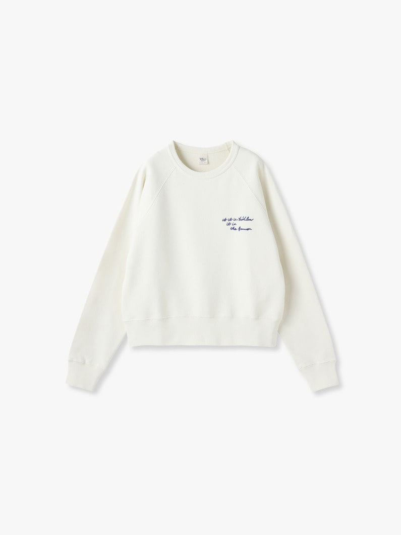 Embroidery Sweat Pullover | スウェット 詳細画像 ivory