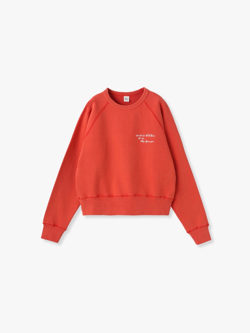 Embroidery Sweat Pullover | スウェット 詳細画像 red