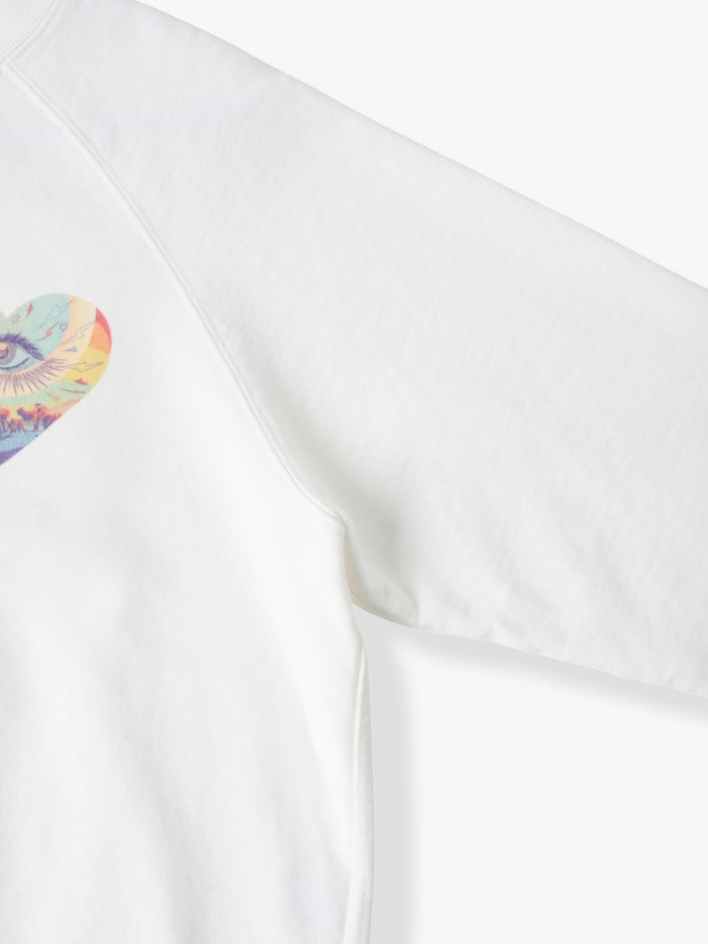 Love Print Sweat Pullover | スウェット 詳細画像 white 7