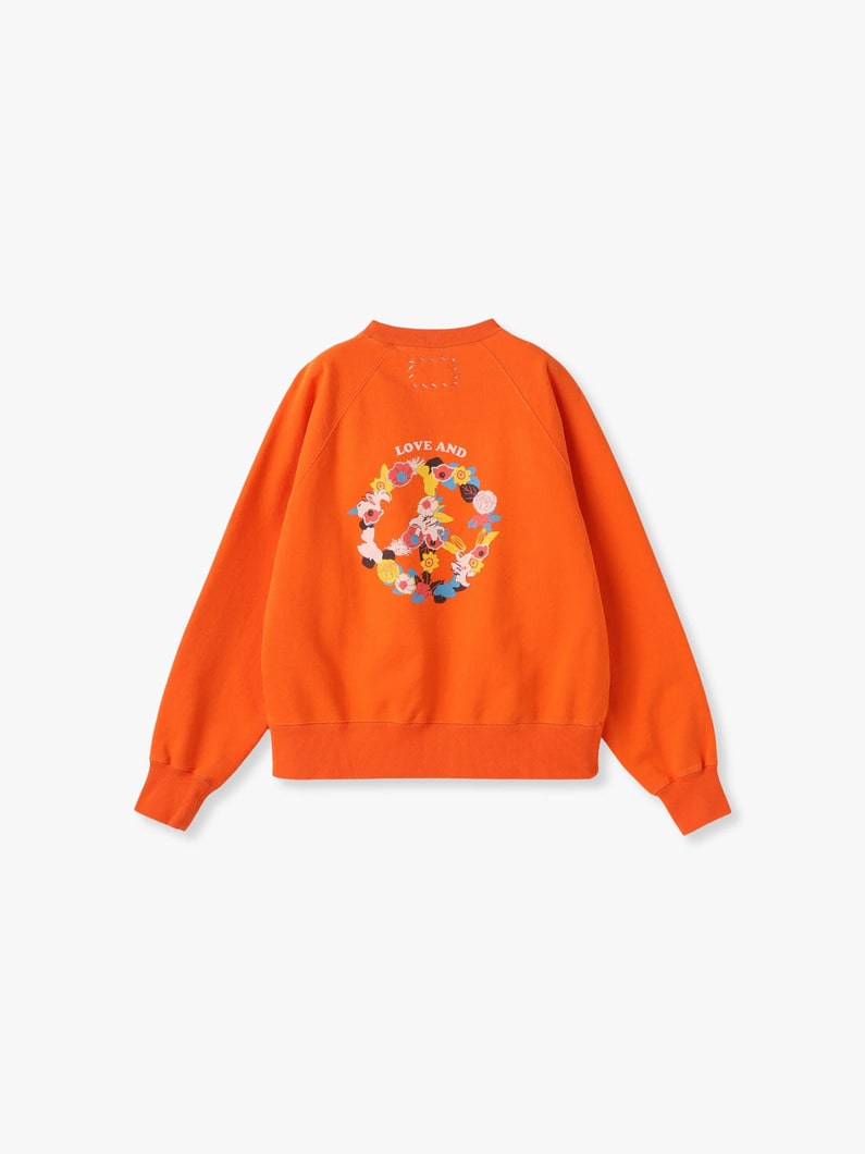 Love Print Sweat Pullover | スウェット 詳細画像 orange 6