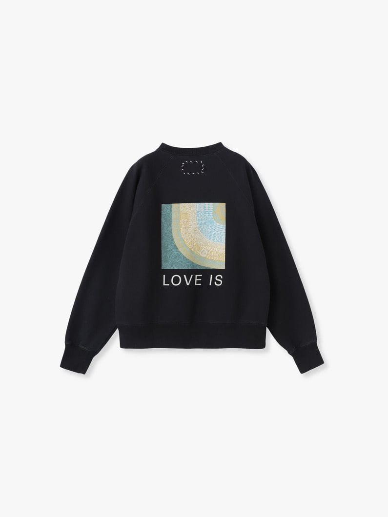 Love Print Sweat Pullover | スウェット 詳細画像 black 4