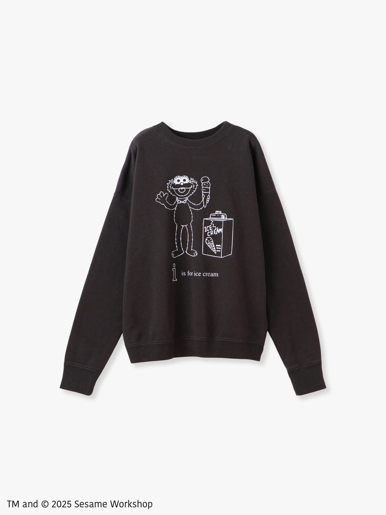 Sesame Street Zoe Sweat Shirt | スウェット 詳細画像 charcoal gray 4