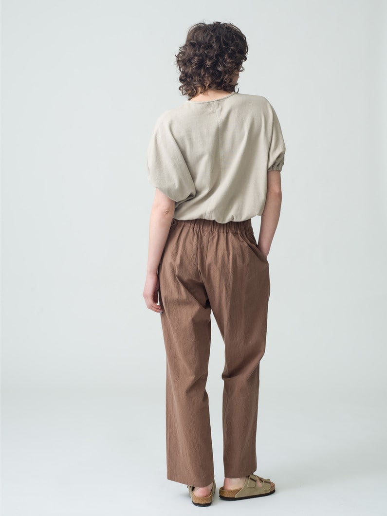 ヘンプ ギャザー ティー（チャコールグレー/ベージュ） 詳細画像 beige 3