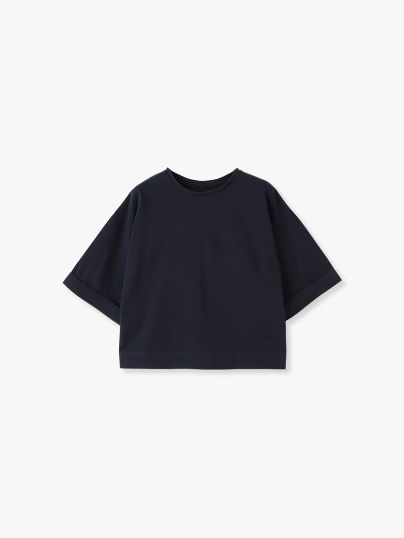 キュプラコットン ボックスティー（ラベンダー/ホワイト/ネイビー） 詳細画像 navy 4