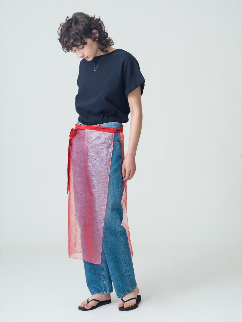 キュプラコットン ティー（ラベンダー/ホワイト/ネイビー） 詳細画像 navy 2