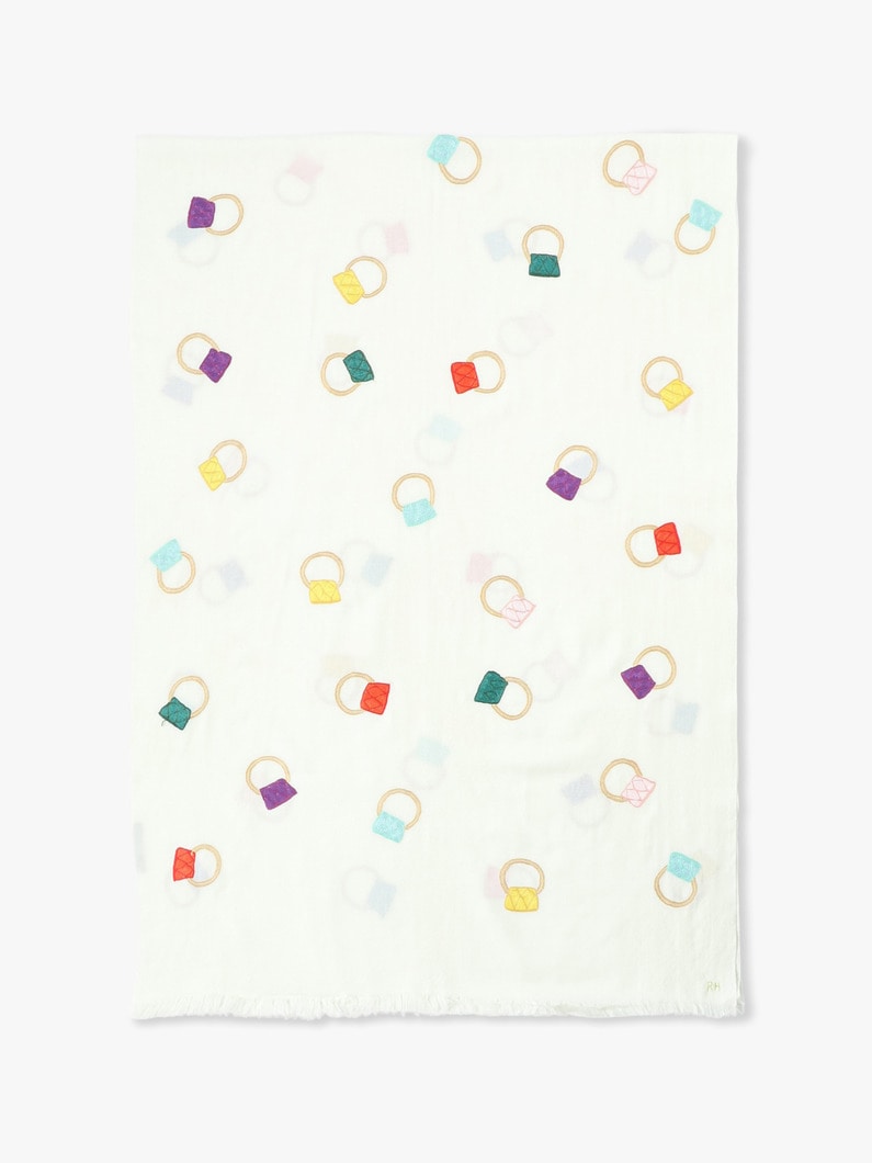 Cabochon Ring Embroidery Stole | ストール｜KASHMIR LOOM(カシミール  