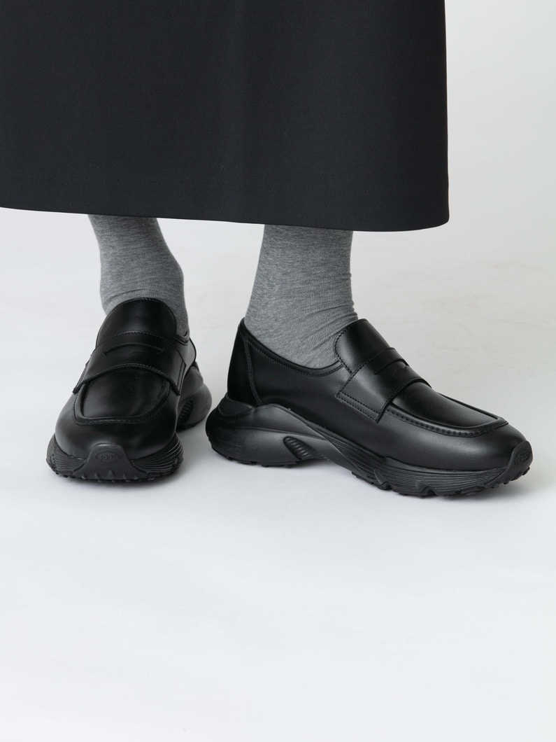 レザースニーカー 詳細画像 black 5