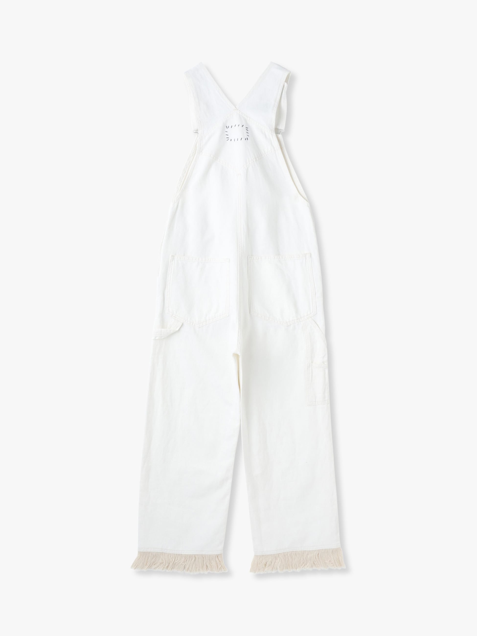 White Linen Fringe Denim Overall | オーバーオール｜RH Vintage(アールエイチ ヴィンテージ)｜Ron  Herman