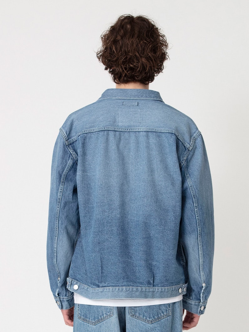 リサイクルコットン ユーズド デニムジャケット 詳細画像 blue 4